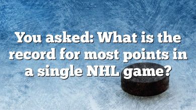 You asked: What is the record for most points in a single NHL game?