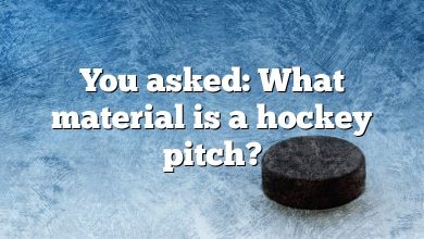 You asked: What material is a hockey pitch?