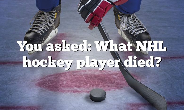 You asked: What NHL hockey player died?