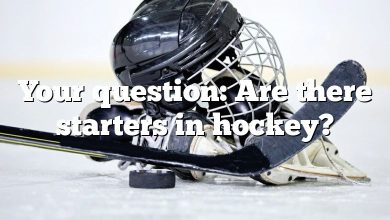 Your question: Are there starters in hockey?
