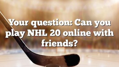 Your question: Can you play NHL 20 online with friends?