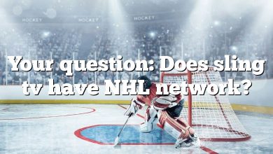 Your question: Does sling tv have NHL network?