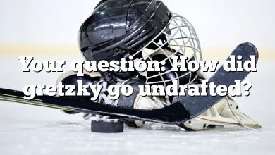 Your question: How did gretzky go undrafted?