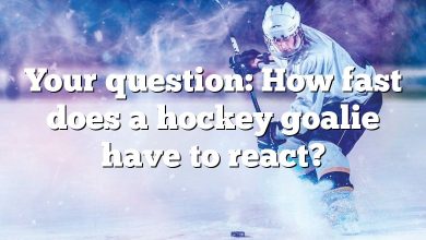 Your question: How fast does a hockey goalie have to react?