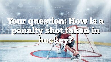 Your question: How is a penalty shot taken in hockey?