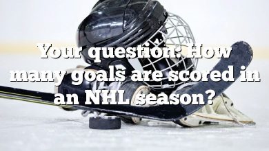Your question: How many goals are scored in an NHL season?