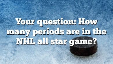 Your question: How many periods are in the NHL all star game?