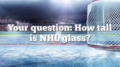 Your question: How tall is NHL glass?