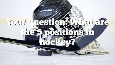Your question: What are the 5 positions in hockey?