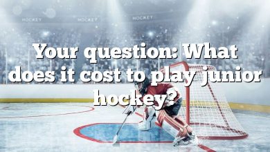 Your question: What does it cost to play junior hockey?