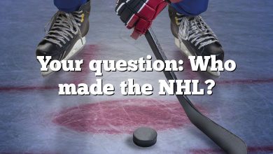 Your question: Who made the NHL?